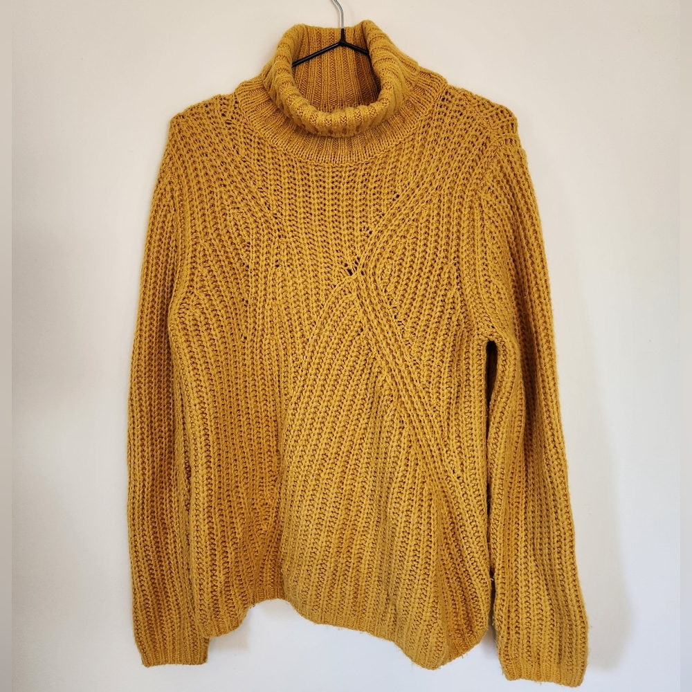 Lucky Brand Traveling Rib Turtleneck Sweater
